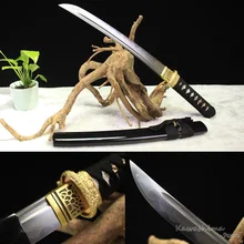 Кованая Дамасская сталь самурайский меч ручной работы японский Танто/Wakizashi Полный Тан острота готовы к резке