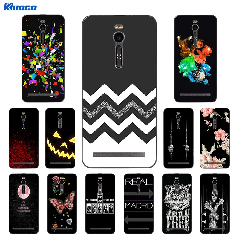 Soft Silicone Cover Case for ASUS Zenfone 2 ZE551ML ZE550ML Character Printing Phone Zenfone2 |