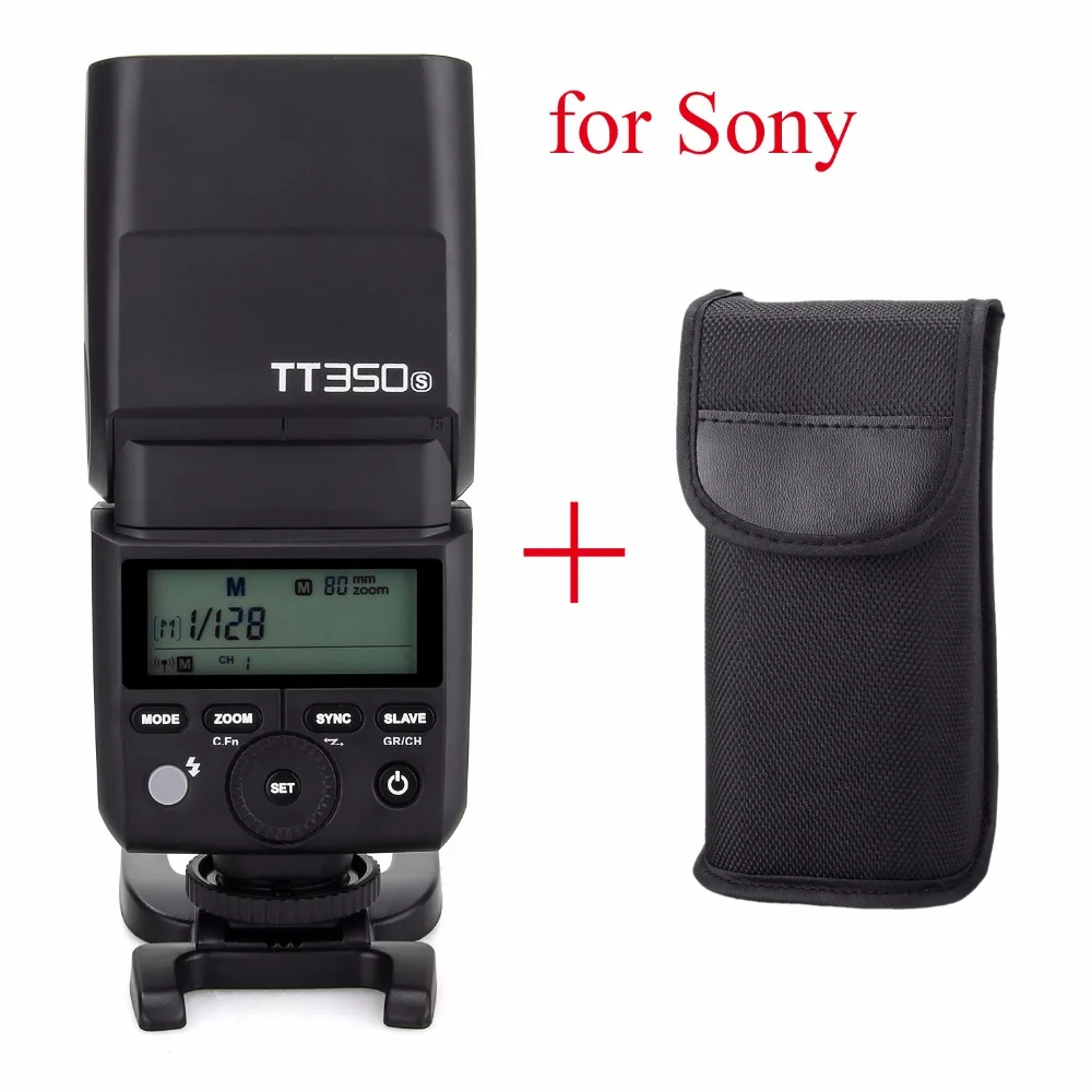 Беспроводная вспышка Godox TT350S Speedlite 2 4G HSS TTL GN36 для Sony A7 A7R A7S II A6300 A6000 беззеркальная