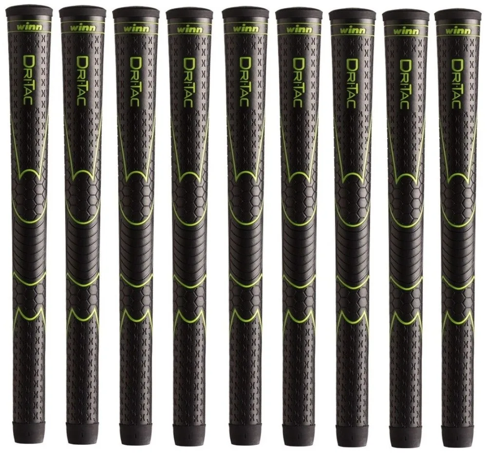 13 وين DRITAC AVS القياسية متوسطة الحجم OVRERSIZE الأسود/الأخضر جولف قبضة. 5DT-BRD شحن مجاني