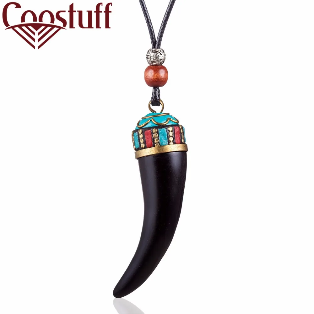 statement necklaces & pendants, Vintage Jewelry Black Tooth pendant