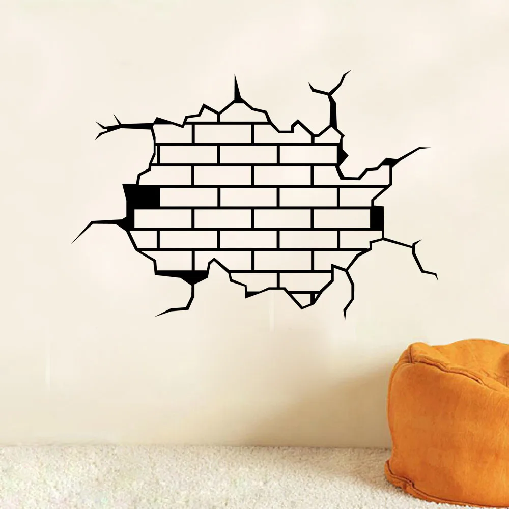 New 3d Character Decals Free Shipping Foreign Trade Pattern Living Room Bedroom Wall Sticker Aw9304 Sticker Heart Sticker Facesticker Robot Aliexpress