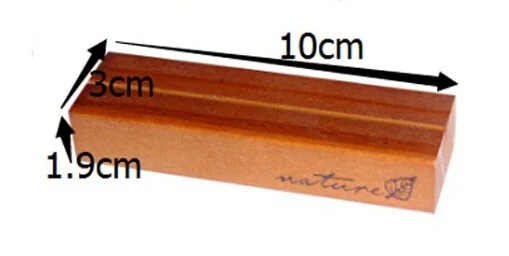 Натуральное дерево блок памятки клещи скрепки для бумаги фото держатель зажимы Стенд карты сообщение держатель ремесла подарок офис Домашний декор - Цвет: Large