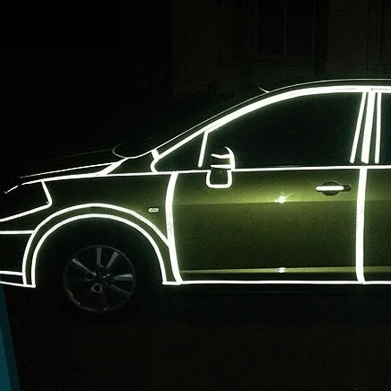 1*500 см светоотражающие автомобильные наклейки предупреждающие отражатели ленты
