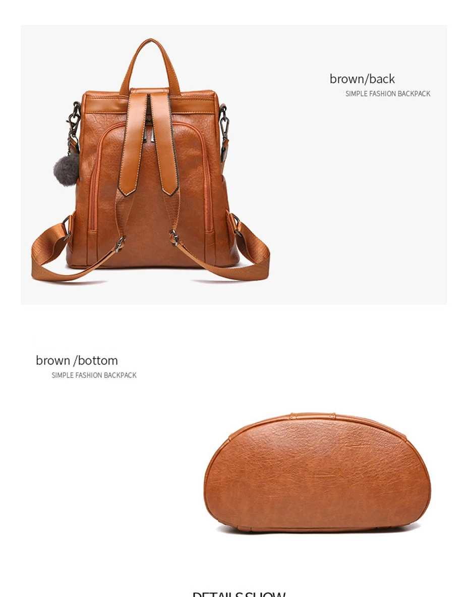 Бренд многофункциональный Для женщин рюкзак кожаный женский школьные сумки для девочек Anti Theft рюкзак Новый Для женщин Путешествия Back Pack