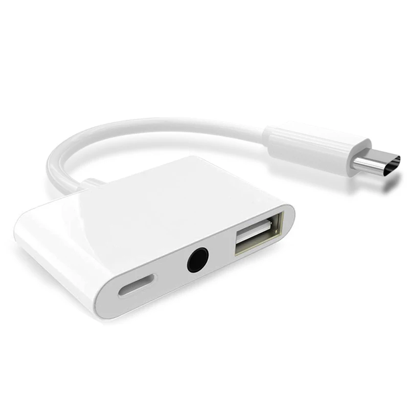 

USB 2.0 OTG Audio Charging Adapter Type C to 3.5mm Headphone Headset For USB Disk Mouse Keyboard For iPAD Pro Samsung S8 S9 S10