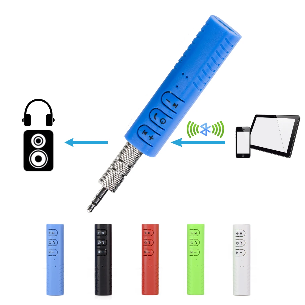 

Hippcron Car Bluetooth Car Kit Adapter Aux Jack 3.5mm Car Kit Audio Music Adapter Auto AUX In Kit for Headphone Stereo Speaker