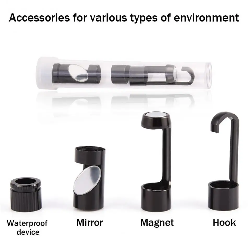 F130 8 LED 8MM Waterproof Wireless WiFi Borescope Endoscope Inspection HD 1200P Camera for iPhone Tablet PC Computer etc
