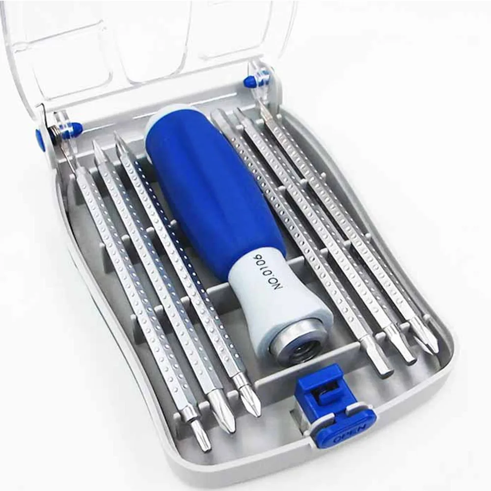 

Portable Repairing Tool Sets 12 IN 1 Screwdriver Set Replaceable Straight Screw-Driver Set Insert Bits Mechanical Repaire Kits