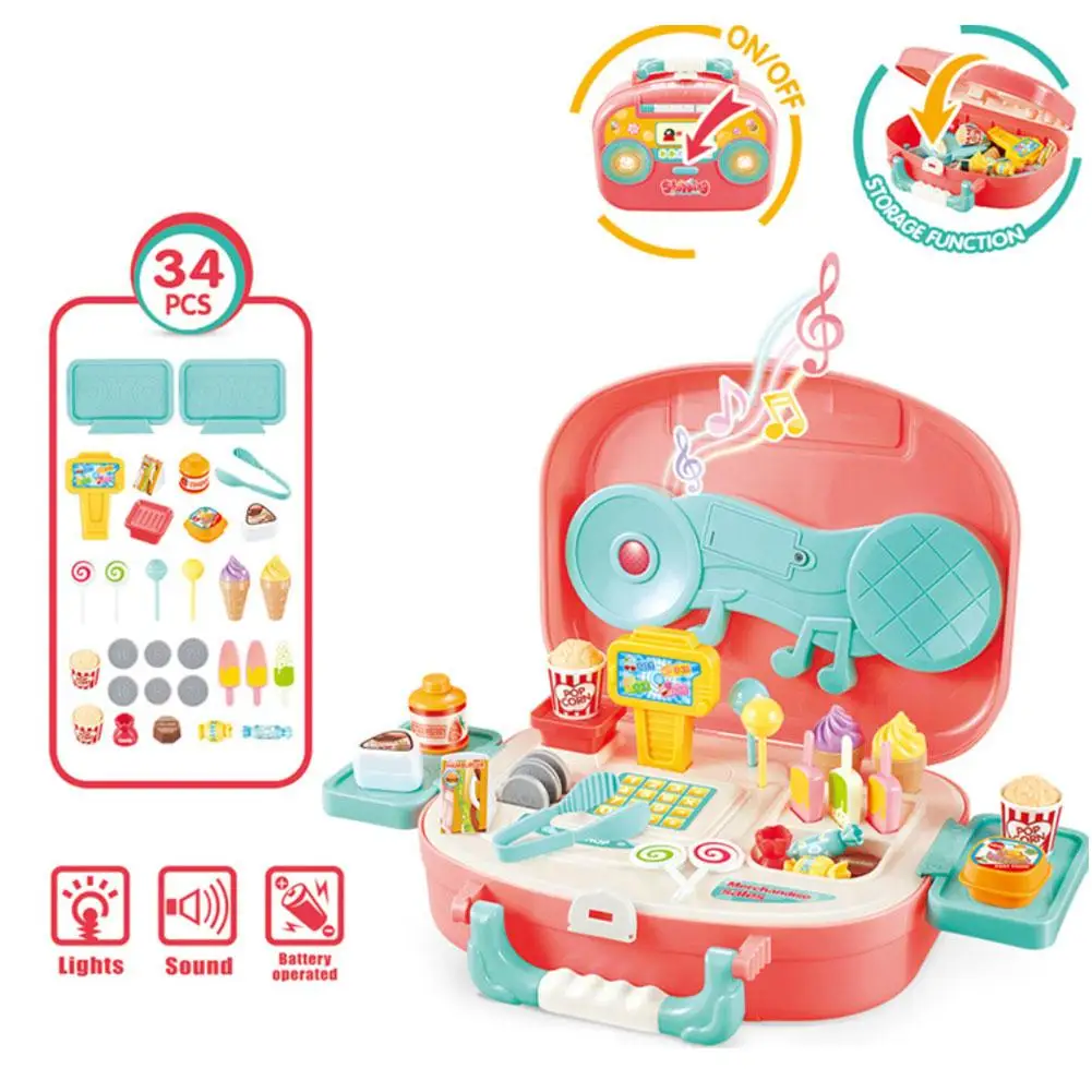 الاطفال محاكاة مجموعات الالعاب الآيس كريم متجر الحلوى مصاصة اللعب منزل حقيبة مع الضوء والموسيقى الطفل هدية عيد ميلاد الحاضر الاطفال محاكاة مجموعات الالعاب الآيس كريم متجر الحلوى مصاصة اللعب منزل حقيبة مع الضوء والموسيقى الطفل هدية عيد ميلاد الحاضر