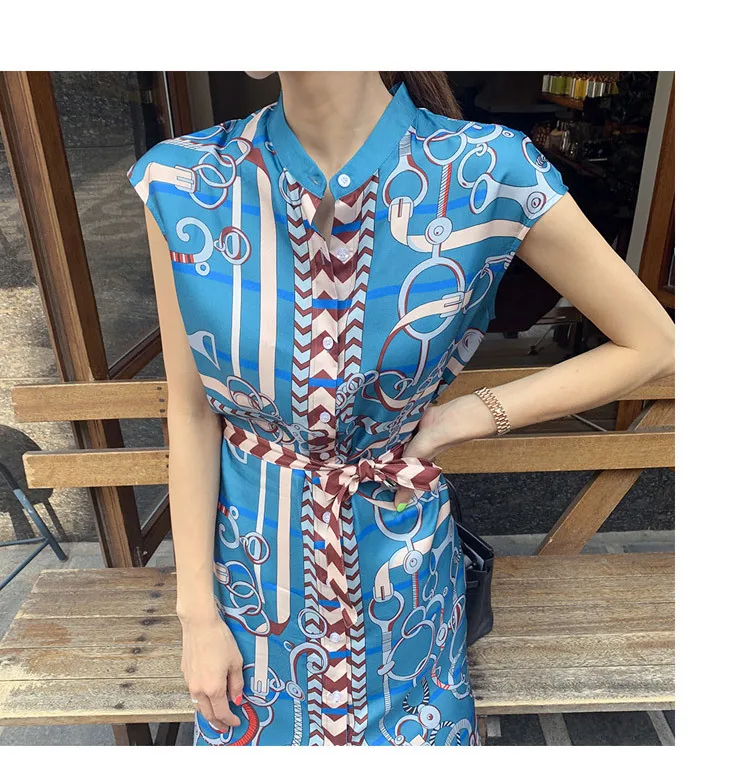 Высококачественное дизайнерское подиумное однобортное женское летнее пляжное платье, модное элегантное Бандажное винтажное платье OL
