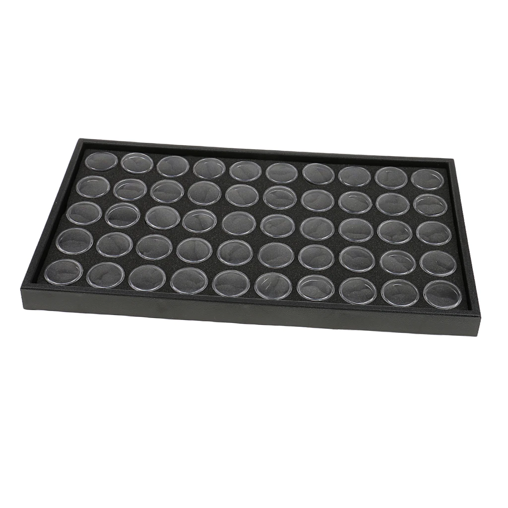 Pack 50 Grids Jewelry Nail Box Organizer Storage Container Nail Art Rhinestone Case, Small Size