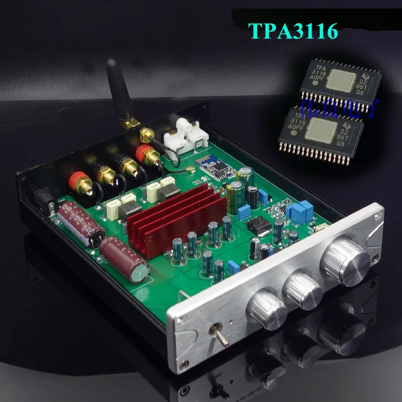 Обновления TPA3116 Bluetooth 5 0 усилители Audio QCC3003 100Wx2 цифровой Мощность усилитель машина
