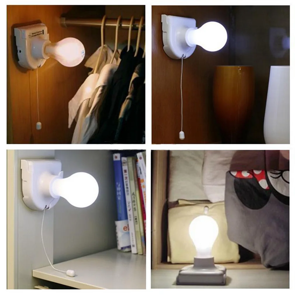 Stick Up Bulb Cordless Battery Operated Light Cabinet Closet Lamp 1 pcs