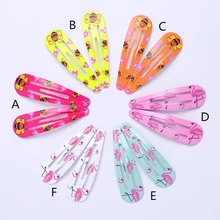 6/12/24 шт. животных BB шпильки челка клип детская заколка для волос, заколка для волос, милая Головные уборы небольшой зажим сплав повязка с цветами на голову G0418