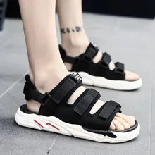 Dwayne/Классические мужские сандалии; Повседневная прогулочная обувь; сезон лето; коллекция года; мужские шлепанцы; нескользящая пляжная обувь; мужские удобные мягкие сандалии на плоской подошве