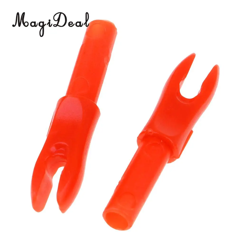 MagiDeal 12pcs Smooth Release Pin Nocks Plastic Nocks Tails for Inner Diameter 4.2mm Arrow Shaft Archery