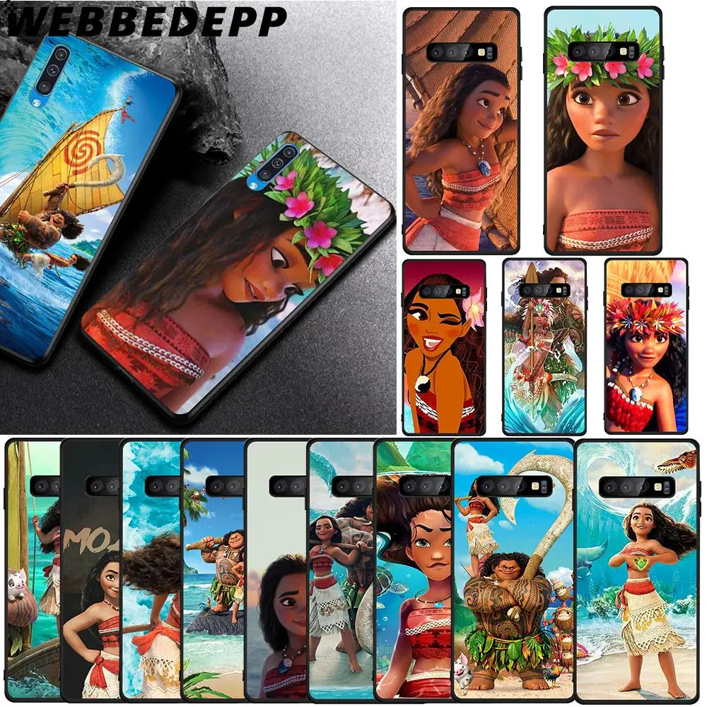 WEBBEDEPP Princess Moana carton Soft Case for Samsung Galaxy A3 A5 A6 Plus A7 A8 A9 J6 Cover | Мобильные телефоны и