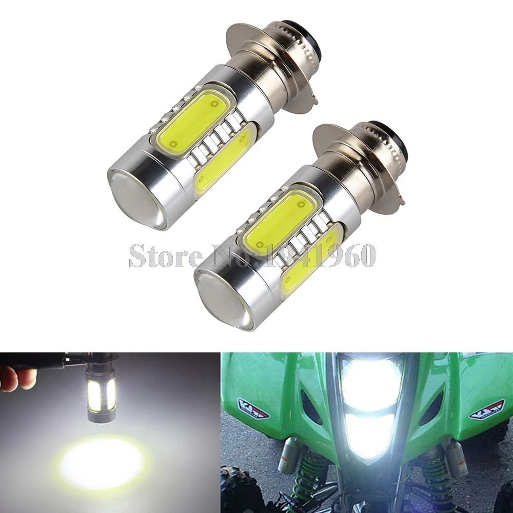 12V LED Headlight Bulb For Suzuki ATV UTV Eiger 400 King Quad 300 700