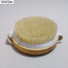 Natural bristles bristle brush massage  Body  Health Care Bath Brush Wooden Shower Bath Exfoliating Body Wash Scrubber 