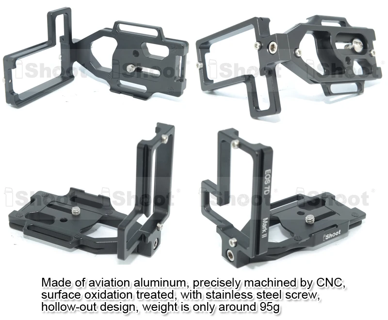 Съемная l-образная Вертикальная БЫСТРОРАЗЪЕМНАЯ пластина/держатель для камеры с кронштейном для Canon 7D Mark II SUNWAYFOTO Fit штатив с шаровой головкой