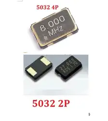 10 шт. 5032 2/4PIN пассивный кварцевый генератор SMD 8 мГц/10 мГц/11,0592 мГц/12 мГц/16 мГц 16,000/25 мГц/20 мГц/24 мГц/27 мГц 5,0*3,2 мм 2/4 P