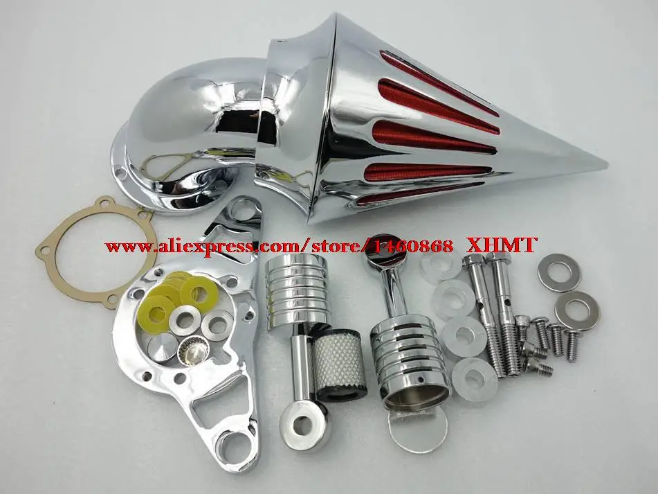 BLACK / CHROMED Air Cleaner Kit fit Harley Softail Series With Efi Engine Night Train Fat Boy