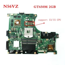 N56VZ плата REV2.3 для ASUS N56VM n56vj N56VZ N56VB Материнская плата ноутбука N13P-GT-A2 GT650M 2 ГБ 100% полностью протестированы Бесплатная доставка