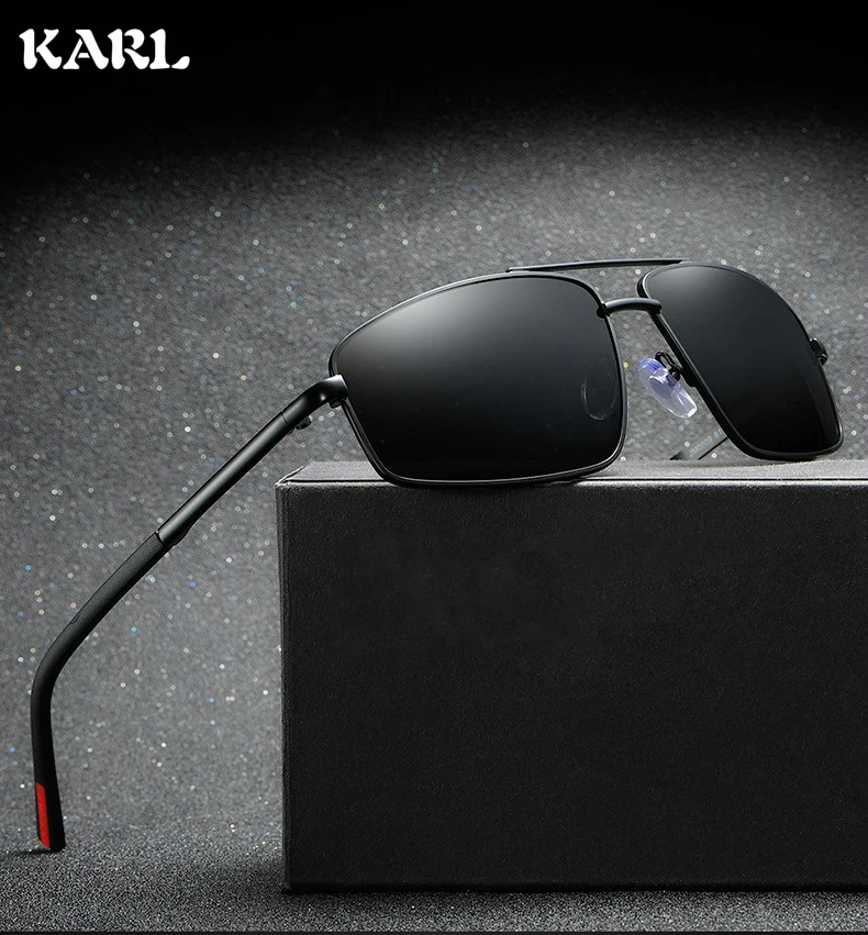 

KARL TR90 Polarized Sunglasses Fashion Men Luxury Brand Designer Driving Glasses Gafas De Sol Hombre Costa Sunglasses UV400