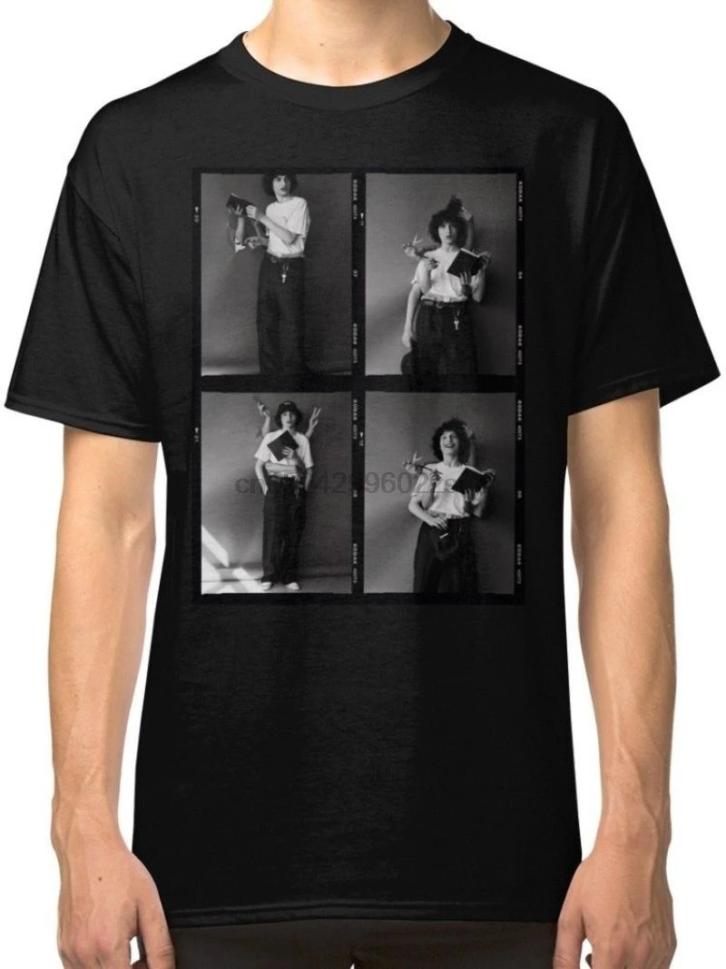 

Finn Wolfhard Men's Black Tshirt Tees Clothing Funny Top Tees O-Neck Cotton