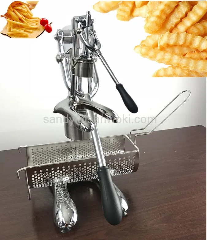 

Mashed Potatoes Fried Chip Super Long French Fries Maker Machine Long Potatoes Fried Chips Extruders Manual Long Potato Machine