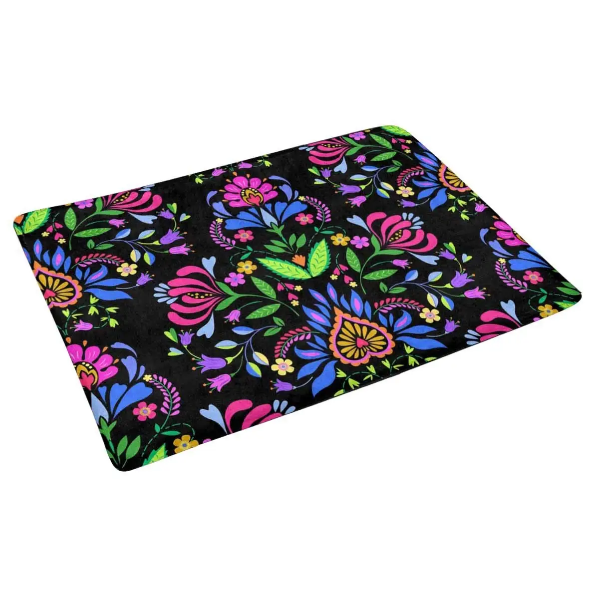 

Folk Polish and Mexican influence Doormat Indoor Entrance Rug Floor Mats Shoe Scraper Door Mat Non-Slip Home Decor Rubber