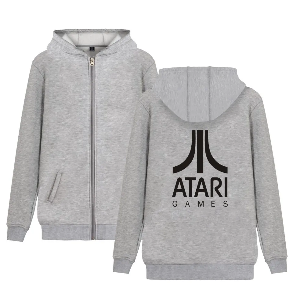 

fashion Hoodie Sweatshirts ATARI games printed men women zipper hoodies jacket casual long sleeve zip up hooded tracksuits tops
