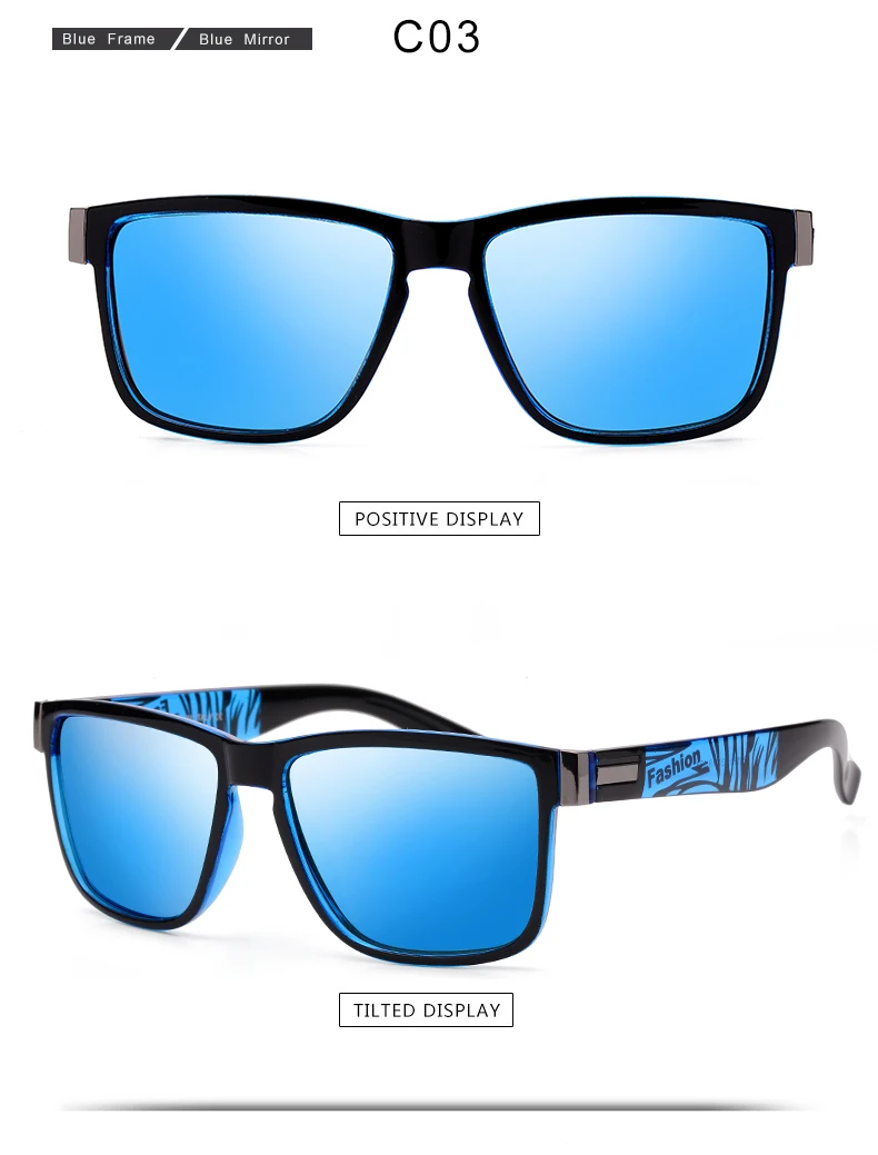 Классические квадратные поляризованные солнцезащитные очки мужские и женские брендовые дизайнерские винтажные очки для вождения Ретро