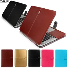 ZVRUA PU кожаный чехол-сумка для ноутбука для Apple Macbook Pro Air retina 11 12 13 15 дюймов с сенсорной панелью+ Прозрачный чехол для клавиатуры