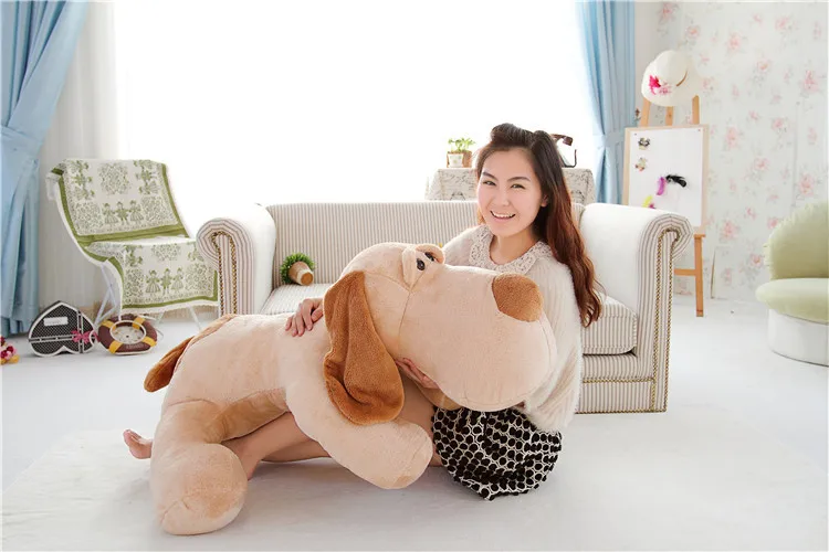 huge 120cm prone dog plush toy ,stuffed toy cushion,pillow,hug pillow,surprised birthday gift h2992