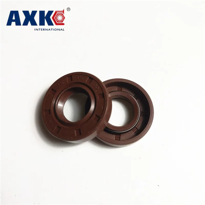 

AXK 1PCS 35x65x7/10/12 Brown Viton FKM Fluorine Rubber Spring Double Two Lip TC Ring Gasket Radial Shaft Skeleton Oil Seal