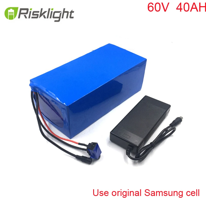 Sale Super Power 60V 40Ah DIY Lithium Battery for Elecreic Bicycle Citycoco Golf Car with Charger BMS For Samsung cell 0