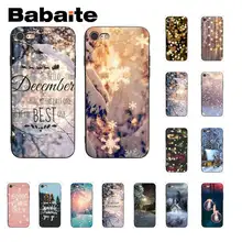 Babaite пейзаж зимний светильник Снег DIY печать PhoneCase для iPhone6S 6plus 7plus 8 8Plus X Xs MAX 5 5S XR 11 11pro 11promax