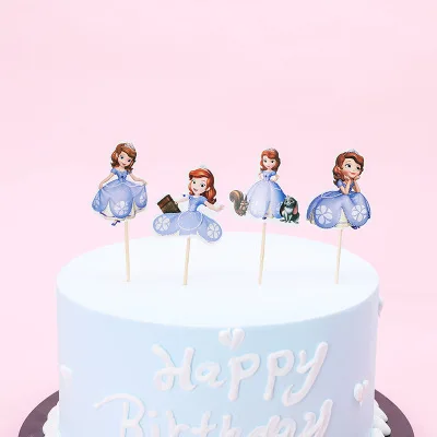 33 стиля украшение для торта на день рождения на тему "Лошадки карусели" Вечерние топперы для торта Детские сувениры украшения топперы для кексов с палочками для душа для малышей - Цвет: P