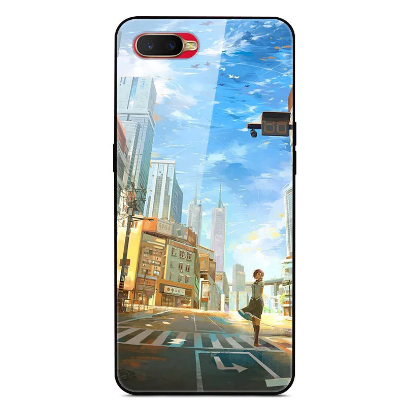 Enhanced Painted Tempered Glass Back Cover - Hard Protective Phone Case