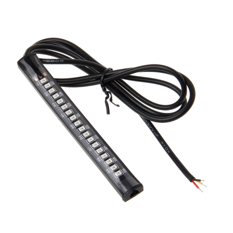 

Universal 18 LED Motorcycle ATV Tail Brake Light Stop Turn Signal Lamp Flexible Strip Light For Honda Cafe Racer
