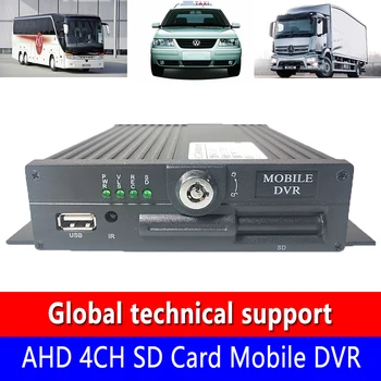 

Spot wholesale Turkish language support AHD 4CH SD Card Mobile DVR can upgrade dual Card storage hd 960P/720P video monitoring