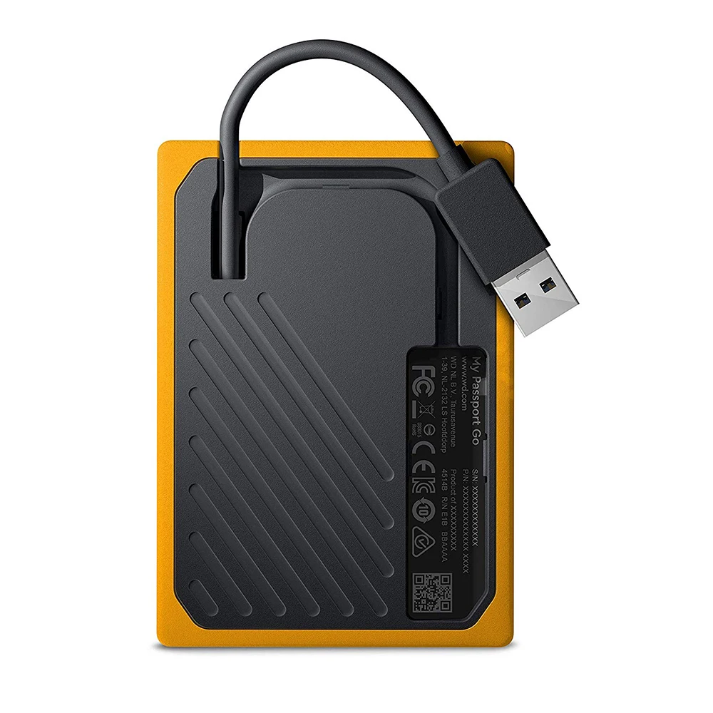 Western Digital My Passport Go 1 ТБ 500GB SSD Янтарный Портативный внешний накопитель USB 3,1 WD твердотельный накопитель лучший подарок для путешествий