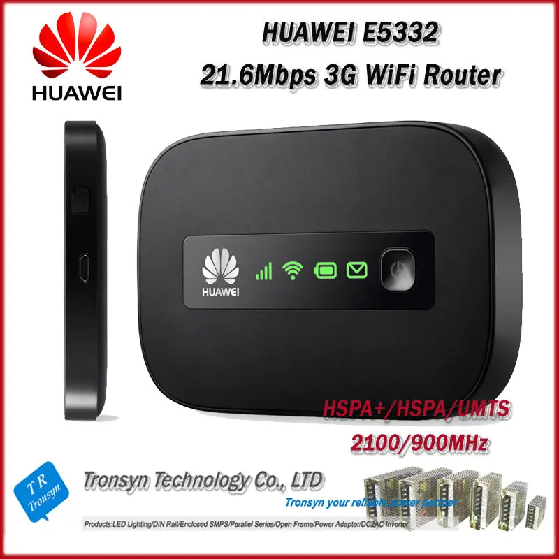 

Wholesale Original Unlock HSPA+ 21.6Mbps HUAWEI E5332 Portable 3G WiFi Router And 3G Mobile WiFi