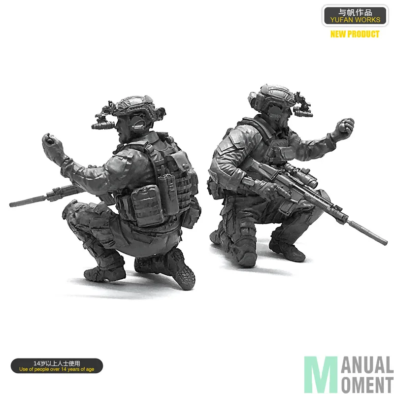 Миниатюрная модель солдатика спецназа ВМС США 1/35 смоляная Модель Набор фигурок