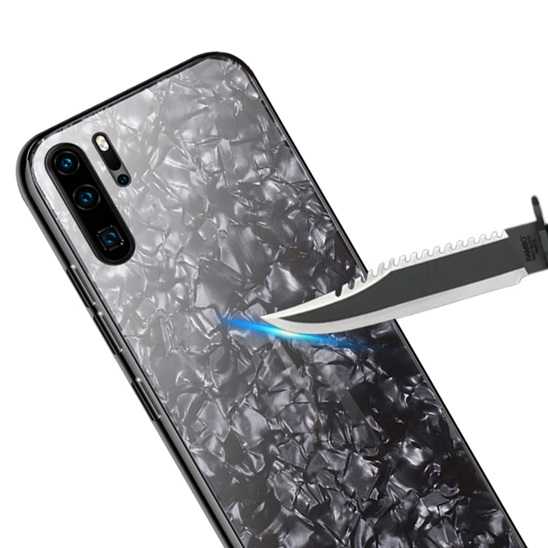 Tempered Glass Conch Shell Phone Case For huawei p30 Cover On For huawei p30 pro p 30 lite light p30pro 30pro Funda Coque capa