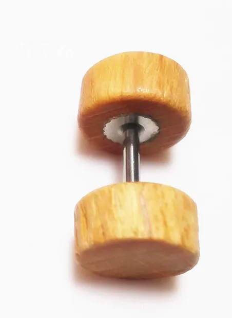 1 шт деревянные серьги для мужчин ручной работы серьги лазерная резка Экологичные деревянные ювелирные изделия - Окраска металла: A