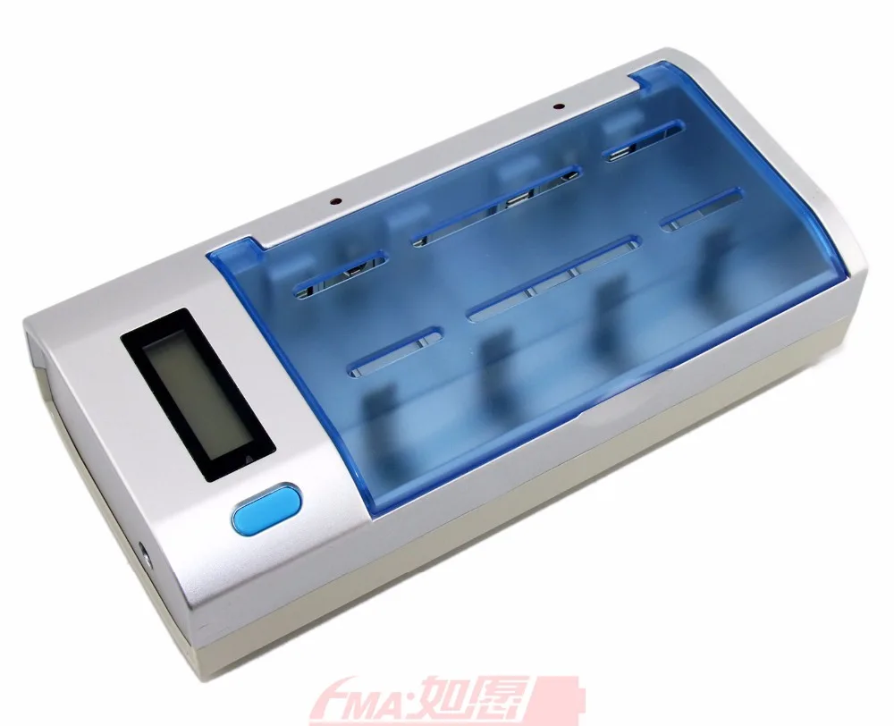 Intelligent Smart Charger Discharger for Size D C SC A 4/5A AA 2/3AA 4/5AA AAA or 9V Ni-MH Ni-Cd Battery LCD display status | Электроника