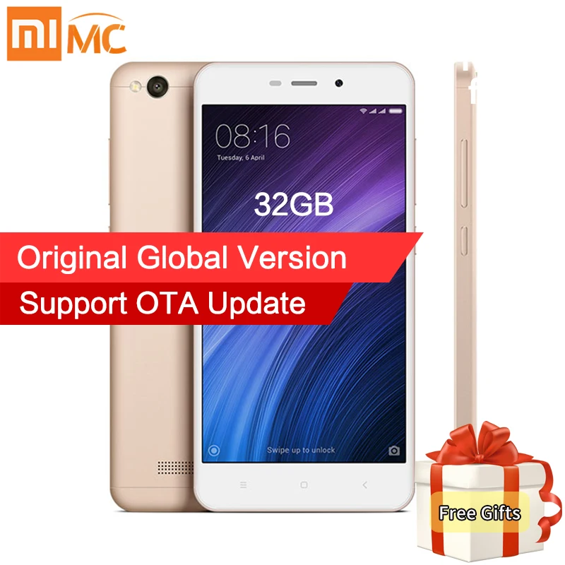 Original Xiaomi Redmi 4A Pro Mobile Phone Snapdragon 425 Quad Core 2GB RAM 32GB ROM 5.0" 13.0MP camera 3120mAh Battery redmi 4a